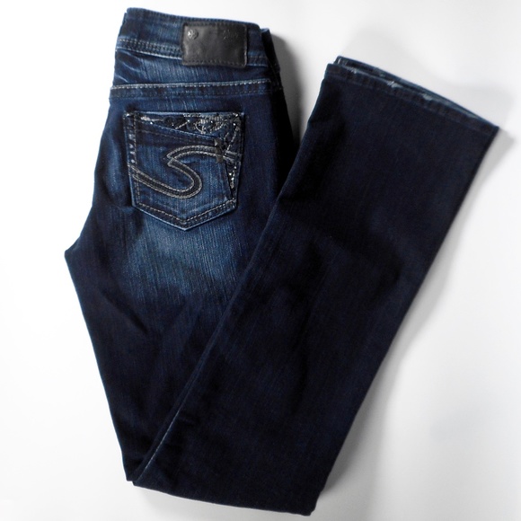 Silver Jeans Suki 17" Denim Blue Jeans 26 x 31.5 - Picture 4 of 11